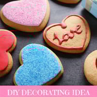 Image 2 of Heart Shaped Sugar Cookies DIY Decorating Vanilla. Lemon, or Almond Flavor