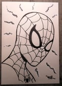 Image of ORIGINAL INK DRAWING OF SPIDERMAN