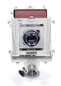 Image 2 of Graflex Graphic VIEW 4X5 Camera w/ 180mm F4.8 lens + holders + FILM #2128