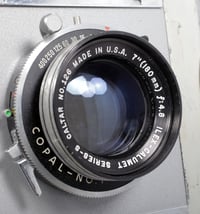 Image 9 of Graflex Graphic VIEW 4X5 Camera w/ 180mm F4.8 lens + holders + FILM #2128