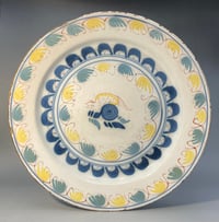Image 1 of Eighteenth Century English Delftware Charger; Probably Bristol, c.1740.