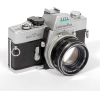 Image 1 of Minolta SRT-101 35mm SLR Film Camera + 55mm F1.7 MC Rokkor PF lens #2131