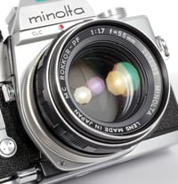 Image 9 of Minolta SRT-101 35mm SLR Film Camera + 55mm F1.7 MC Rokkor PF lens #2131