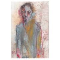 Image 1 of Awhile He Waited - Charcoal, Soft Pastels and Pencil on Paper