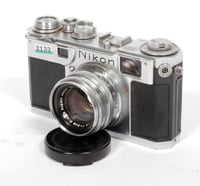 Image 3 of Nikon S2 35mm Rangefinder camera + 35mm 50mm 85mm 135mm lenses + case + FILTERS (#2133)