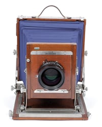 Image 2 of Deardorff V8 8X10 camera w/ front swings + 300mm F5.6 lens +HOLDER *NEW BELLOWS* (#2135)