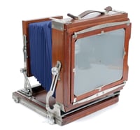 Image 4 of Deardorff V8 8X10 camera w/ front swings + 300mm F5.6 lens +HOLDER *NEW BELLOWS* (#2135)