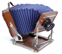Image 8 of Deardorff V8 8X10 camera w/ front swings + 300mm F5.6 lens +HOLDER *NEW BELLOWS* (#2135)