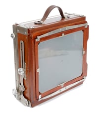 Image 10 of Deardorff V8 8X10 camera w/ front swings + 300mm F5.6 lens +HOLDER *NEW BELLOWS* (#2135)