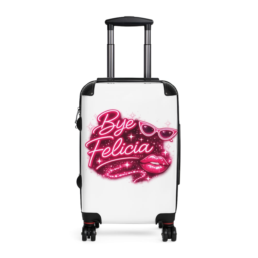 Image of Suitcase — "Bye Felicia" Pink Glam Carry-On Luggage