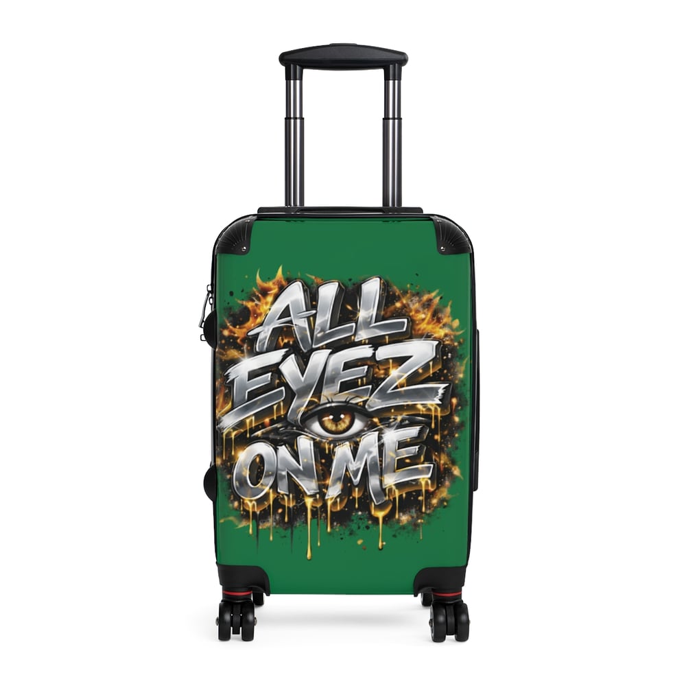 Image of Suitcase - "All Eyez On Me" Bold Graffiti Carry-On Luggage