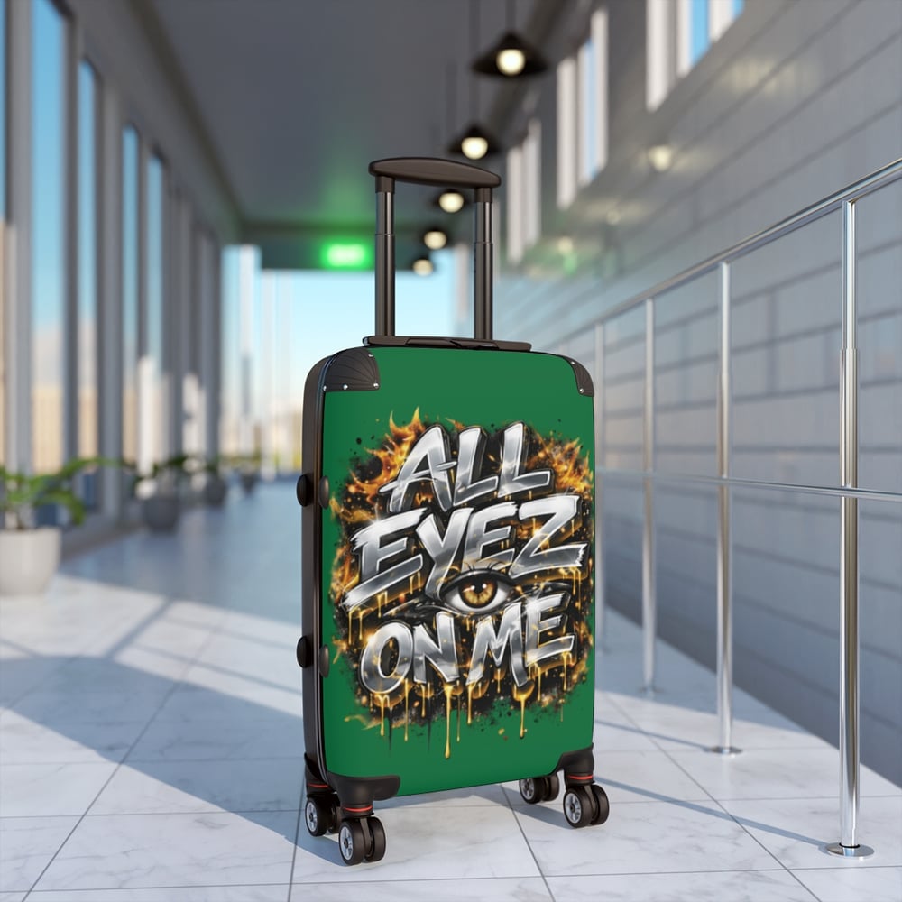 Image of Suitcase - "All Eyez On Me" Bold Graffiti Carry-On Luggage