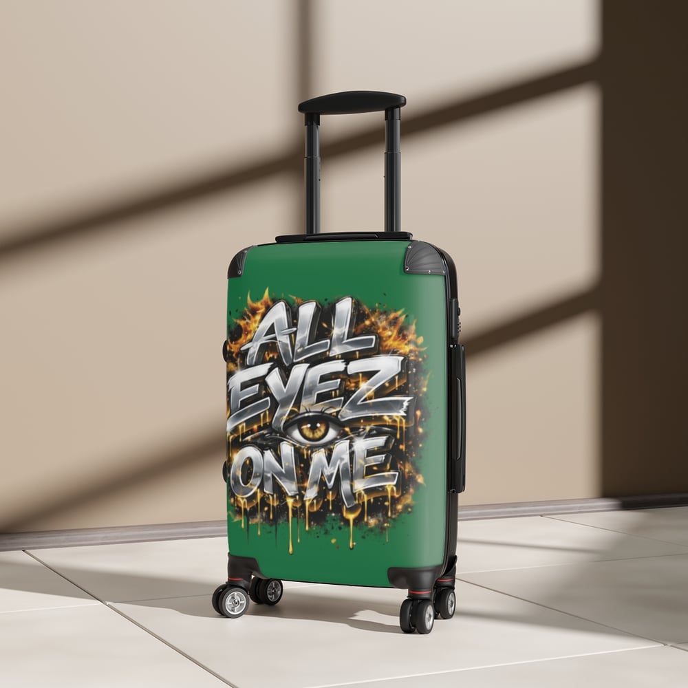 Image of Suitcase - "All Eyez On Me" Bold Graffiti Carry-On Luggage