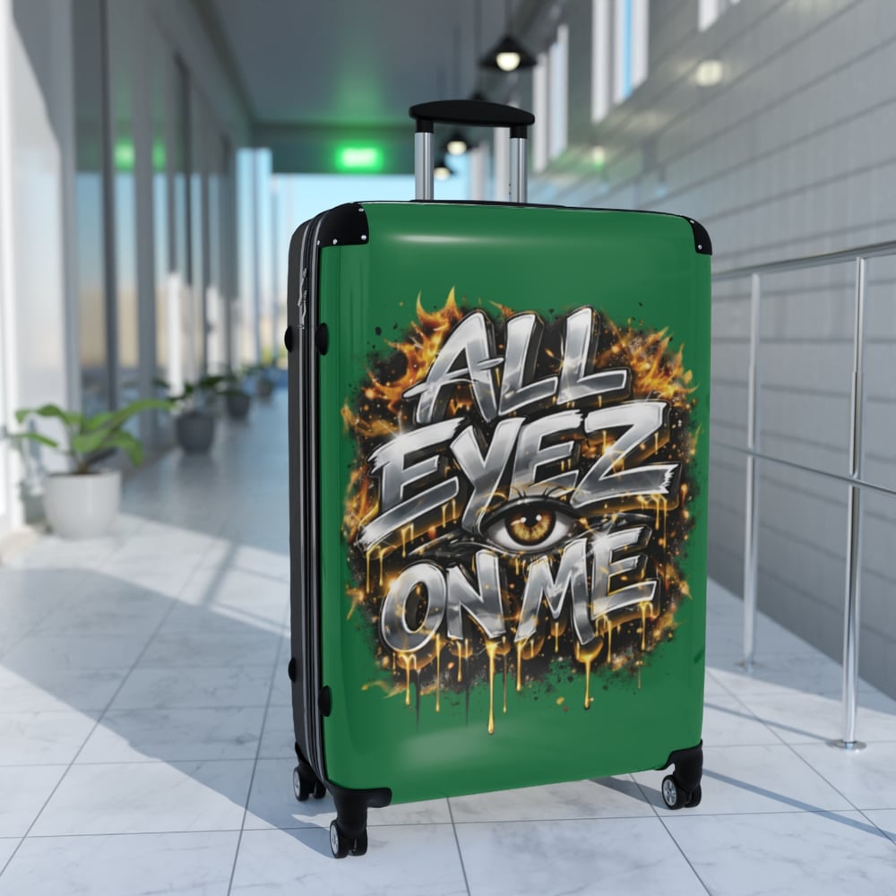 Image of Suitcase - "All Eyez On Me" Bold Graffiti Carry-On Luggage