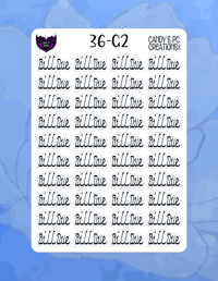 Image 3 of Bill Due G Font G-G24