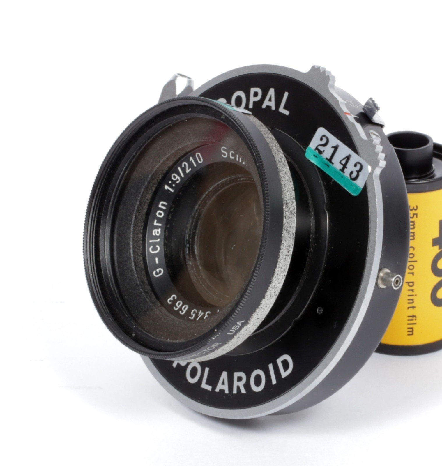 Schneider G-Claron 210mm F9 Lens in Press Copal #1 Shutter #2143