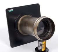 Image 1 of H. Martin Rapid Rectilinear (Dallmayer) 19" F8 brass lens + deardorff board 2152