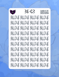 Image 4 of Bill Due G Font G-G24