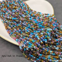 Image 2 of Czech Seed & Bugle Beads – Dark Ice Picasso Mix 6/0 Czech Glass 10 g