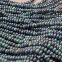 Image 3 of Czech Seed & Bugle Beads – Lagoon Picasso Mix – Turquoise Teal Czech Glass – 10g