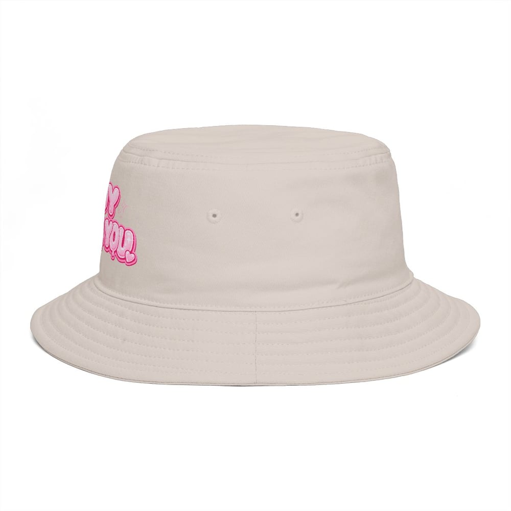 Image of Bucket Hat — "Boy F*ck You" Pink Bubble Graphic