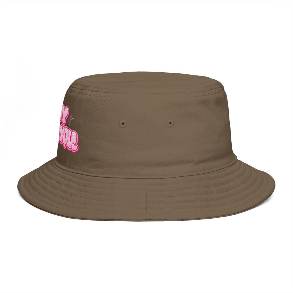 Image of Bucket Hat — "Boy F*ck You" Pink Bubble Graphic
