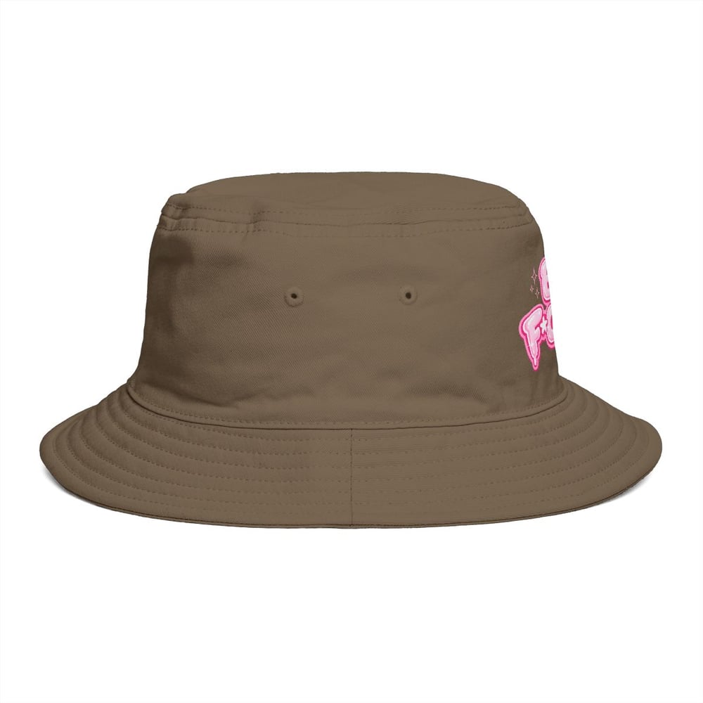 Image of Bucket Hat — "Boy F*ck You" Pink Bubble Graphic