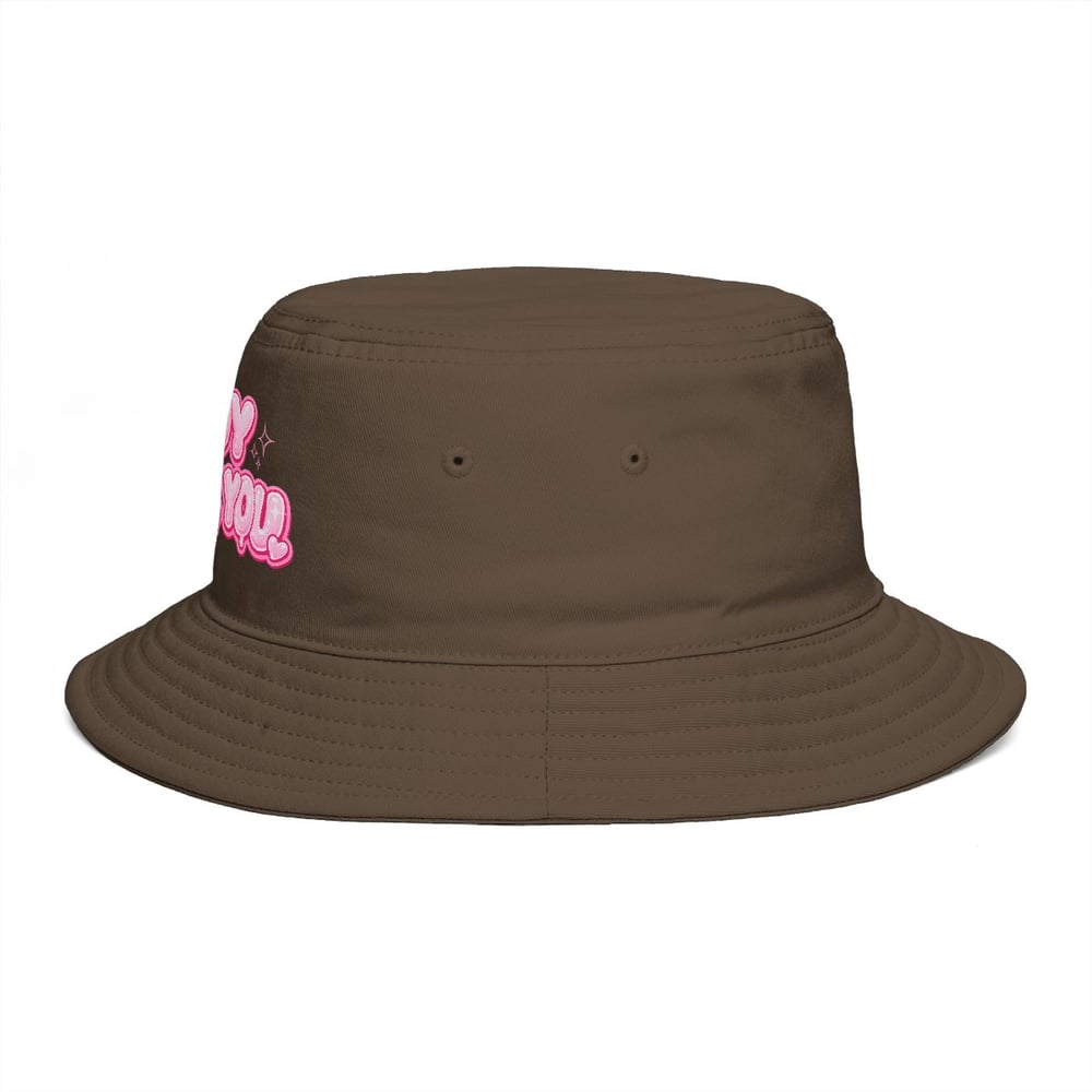 Image of Bucket Hat — "Boy F*ck You" Pink Bubble Graphic
