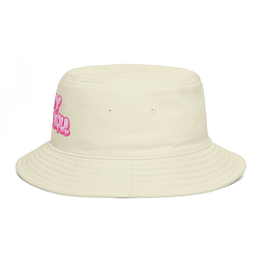 Image of Bucket Hat — "Boy F*ck You" Pink Bubble Graphic