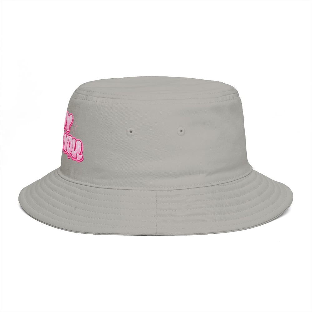 Image of Bucket Hat — "Boy F*ck You" Pink Bubble Graphic