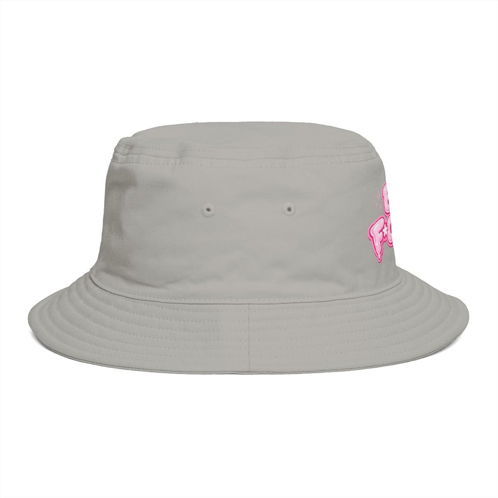 Image of Bucket Hat — "Boy F*ck You" Pink Bubble Graphic
