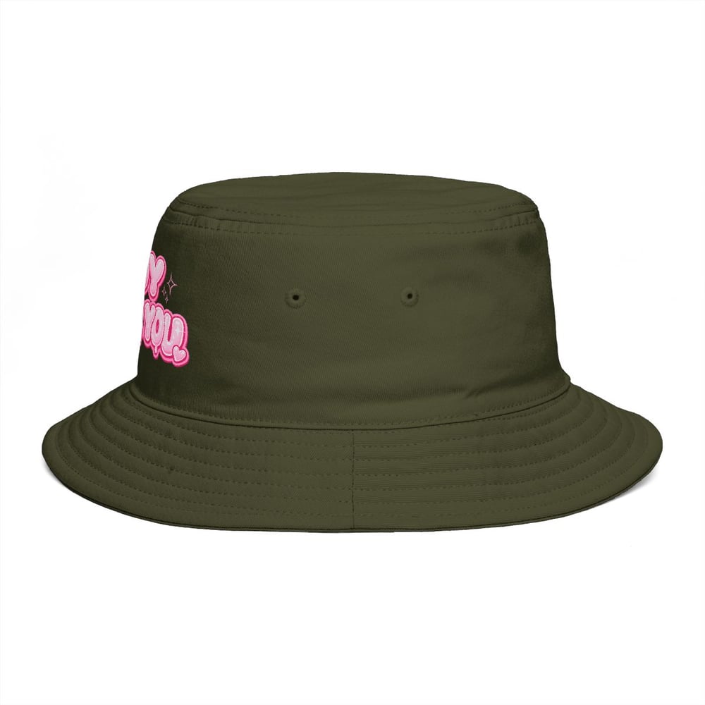 Image of Bucket Hat — "Boy F*ck You" Pink Bubble Graphic