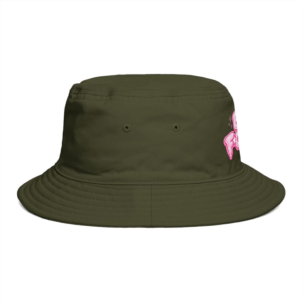Image of Bucket Hat — "Boy F*ck You" Pink Bubble Graphic
