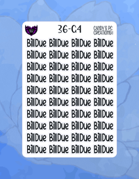 Image 5 of Bill Due G Font G-G24