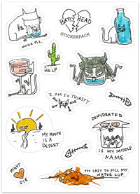 Image 1 of 5x7 sticker sheet set