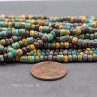 Image 3 of Painted Canyon Mix – Czech Seed & Bugle Beads – Picasso Earth Tones – 10g