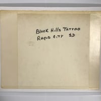 Image 3 of 11x14 1987 Bill Stewart hand drawn flash sheet Black Hills Tattoo Rapid City, SD Big cats