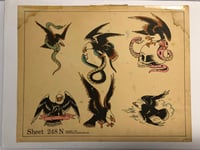 Image 1 of 1978 11x14 Spaulding & Roger’s hand colored original production flash eagles 