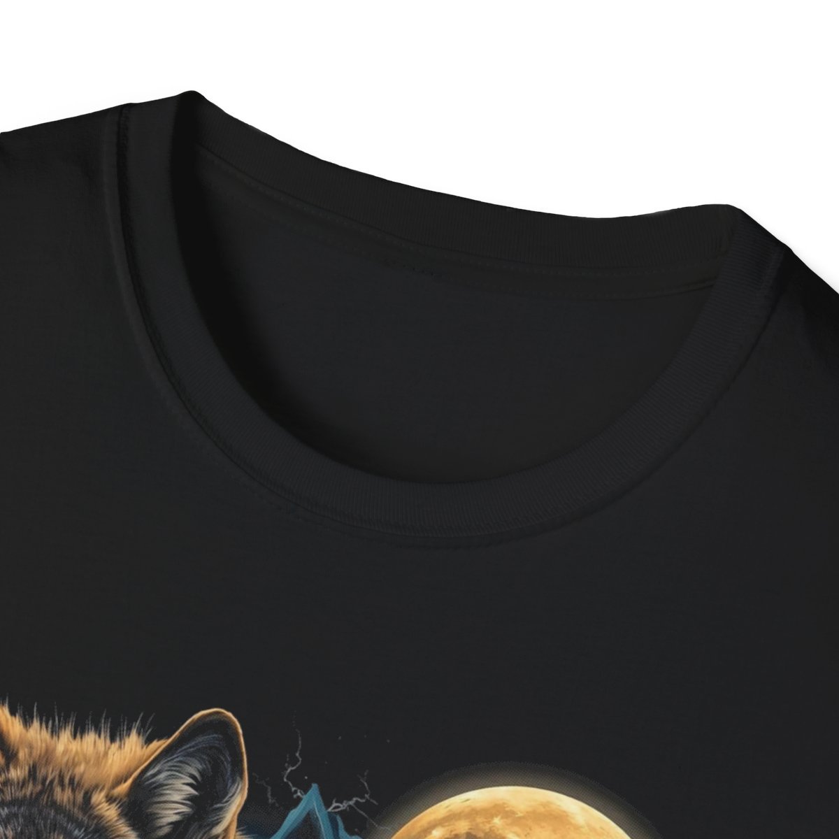 Image of Wolf Moon T-Shirt — Howling Wolves Night Sky Graphic Tee