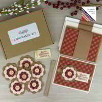 Image 1 of Americana Card Making Kit for Adults to DIY 6 Patriotic Greeting Cards