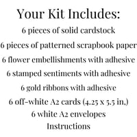 Image 9 of Americana Card Making Kit for Adults to DIY 6 Patriotic Greeting Cards