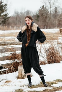 Image 6 of Markham  loop collar (alpaca wool shown in linen, + colours )