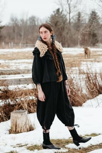 Image 7 of Markham  loop collar (alpaca wool shown in linen, + colours )