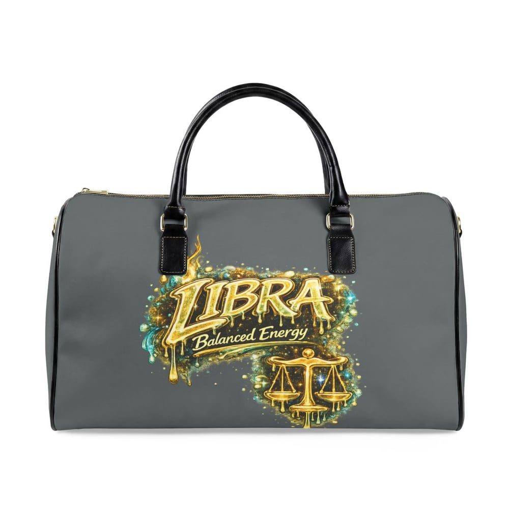 Image of Libra Leather Travel Bag — Zodiac 'Balanced Energy' Weekender