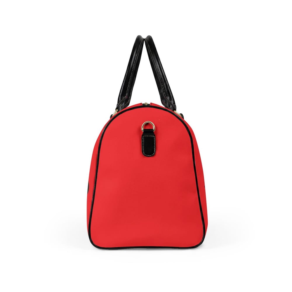 Image of Graffiti Leather Travel Bag — "EnVied" & "Unbothered" Street Style Weekender