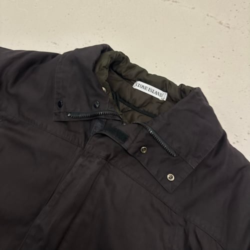 Image of AW 1999 Stone Island Raso Gommato Reversible Jacket, Size XL