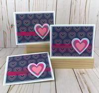 Image 2 of Hearts and Rainbows Card Making Kit for Adults to DIY 6 Valentines