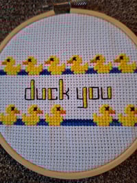 Image 3 of Ducking Duck Hoops - 'Duck Off' and 'Duck You