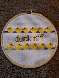 Image 4 of Ducking Duck Hoops - 'Duck Off' and 'Duck You