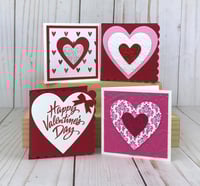 Image 2 of Mini Valentines Day Card Making Kit for Kids and Beginners to Make 24 Valentines